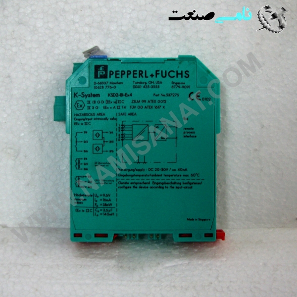 KSD2-Bl-EX4, kFD2-E82,kFD2-E8,kFD2-E,kFD2-,kFD,kF,k, namisanat,نامی صنعت,تجهیزات صنعتی,نمایندگی فروش سایر برند ها,نمایندگی فوش ایر برند های ABB,IFM,پترو شیمی ,فولاد,شرکت بازرگانی,Ind.automation,اتوماسیون صنعتی, ind.electronics,الکترونیک صنعتی, MEASUREMENT ,&INSTRUMENT,اندازه گیری و ابزار دقیق ind.power,برق صنعتی , Induction welding,,جوش القایی,KSD2-BL-4,KSD2-BL-,KSD2-BL,KSD2-B,KSD2-,KSD,KS,k,K, hydraulic-pneumatic,,هیدرولیک-پنوماتیک,KFD2-SOT2-EX1.LB,KFD2-SOT2-EX1.,KFD2-SOT2-EX,KFD2-SOT2-E,KFD2-,KFD2-S,KFD,KF,K,KFD2-ST2-EX2,KFD2-ST2-EX,KFD2-ST2-E,KFD2-ST2-,KFD2-ST,KF,KFD,K, واردات قطعات , Flow Sensor , سنسور جریان,HDA4745-A-400-000,HDA4745-A-400-00,HDA4745-A-400,HDA4745-A-40,HDA4745-A-4,HDA4745-A-,HDA4745-A,HDA4745-,HDA474,HDA47,HDA4,HDA,HD,H,KFD2-PT2-EX1,KFD2-PT2-EX,KFD2-PT2-E,KFD2-PT2-,KFD2-PT2,KFD2-PT,KFD2-P,KFD2-,KFD2,KFD,KF,K,Potentiometer Converter KFD2-PT2-Ex1,KSD2-Bl-EX,KSD2-Bl-E,KSD2-Bl-,KSD2-Bl,KSD2-B,KSD2-,KSD,KS,K, < 1-channel isolated barrier < 24 V DC supply (Power Rail),KFD2-STC4-EX1,KFD2-STC4-E,KFD2-STC4-,KFD2-STC4,KFD2-ST,KFD2-S,KFD2-,KFD2,KFD,KF,K, < Potentiometer input < Voltage output 0 V ... 10 V,KFD2-SR2-EX2 ,KFD2-SR2-EX2,KFD2-SR2-EX,KFD2-SR2-E,KFD2-SR2-,KFD2-SR,KFD2-S,KFD2-,KFD,KF,K,Switch Amplifier KFD2-SR2-Ex2.W < 2-channel isolated barrier < 24 V DC supply (Power Rail),SMART Transmitter Power Supply KFD2-STC4-Ex1.2O < 1-channel isolated barrier < 24 V DC supply (Power Rail) < Input 2-wire and 3-wire SMART transmitters and 2-wire SMART current sources < Signal splitter (1 input and 2 outputs) < Dual output 0,4 mA ... 20 mA < Terminal blocks with test sockets < Up to SIL 3 acc. to IEC 61508 < Dry contact or NAMUR inputs < Relay contact output < Line fault detection (LFD) < Reversible mode of operation < Up to SIL 2 acc. to IEC 61508,IEC 61511  < Lead resistance compensation adjustment < Accuracy 0.05 % < Up to SIL 2 acc. to IEC 61508,KFD2-RR-EX,KFD2-RR-E,KFD2-RR-,KFD2-RR,KFD2-R,KFD2-,KFD2,KFD,KFD2-RR-EX1KF,K,,• 1-channel isolated barrier • 24 V DC supply (Power Rail) • Resistance and RTD input (Pt100, Pt500, Pt1000) • Resistance output • Accuracy ,KFD2-STC4-EX120,KFD2-STC4-EX12,KFD2-STC4-EX1,KFD2-STC4-EX,KFD2-STC4-E,KFD2-S,KFD2-STC4,KFD2-,KFD2-STC,KFD2-S,KFD2-,KF,K, • Line fault detection (LFD) for Pt100 • Housing width 12.5 mm