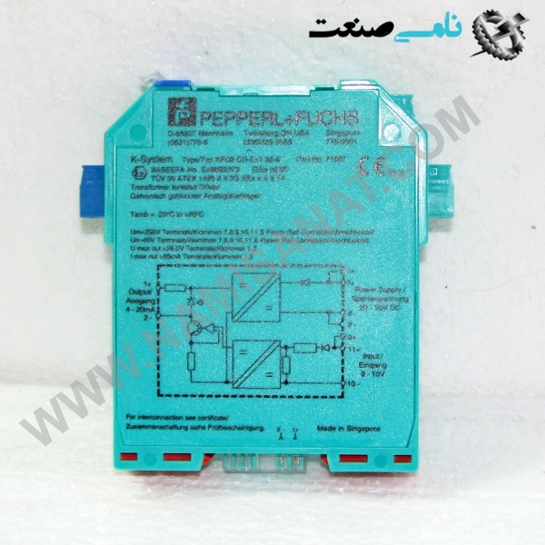 KFD2-CD-Ex1.32-8, kFD2-CD-Ex1  32-8,kFD2-CD-Ex1  32,kFD2-CD-Ex1,kFD2-CD-EX,kFD2-CD-E,kFD2-CD-,kFD2-C,kFD2,kF,K, Ind.automation,اتوماسیون صنعتی, ind.electronics,الکترونیک صنعتی, MEASUREMENT ,&INSTRUMENT,اندازه گیری و ابزار دقیق ind.power,برق صنعتی , Induction welding,,جوش القایی, hydraulic-pneumatic,,هیدرولیک-پنوماتیک, واردات قطعات , Current,Voltage Driver KFD2-CD-Ex1.32-** , 1-channel isolated barrier , 24 V DC supply (Power Rail) , Current and voltage input , Current or voltage output , Factory configured input,output , Accuracy 0.1 % , Up to SIL 2 acc. to IEC 61508