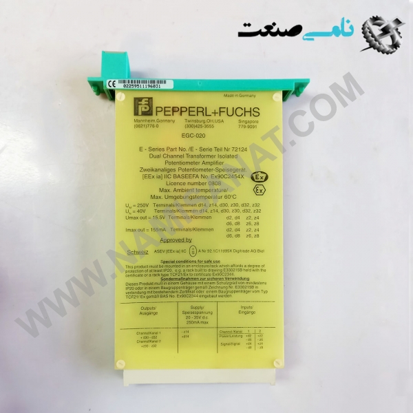 EGC-020,  03-واردات قطعات ,PEPERL FUCHS نامی صنعت,تجهیزات صنعتی,نمایندگی فروش سایر برند ها,نمایندگی فوش ایر برند های ABB,NAMISANAT,IFM,پترو شیمی ,فولاد,شرکت بازرگانی,نامی ,صنعت, سسایر سیستم ها,سیستم ها ,وکانکتور,مانیتور ind.electronics,الکترونیک صنعتی, MEASUREMENT ,&INSTRUMENT,اندازه گیری و ابزار دقیق ind.power,برق صنعتی , Induction welding,,جوش القایی, hydraulic-pneumatic,,هیدرولیک-پنوماتیک, واردات قطعات EGC-020,EGC-02,EGC,EG,E,  BOARD  P+F