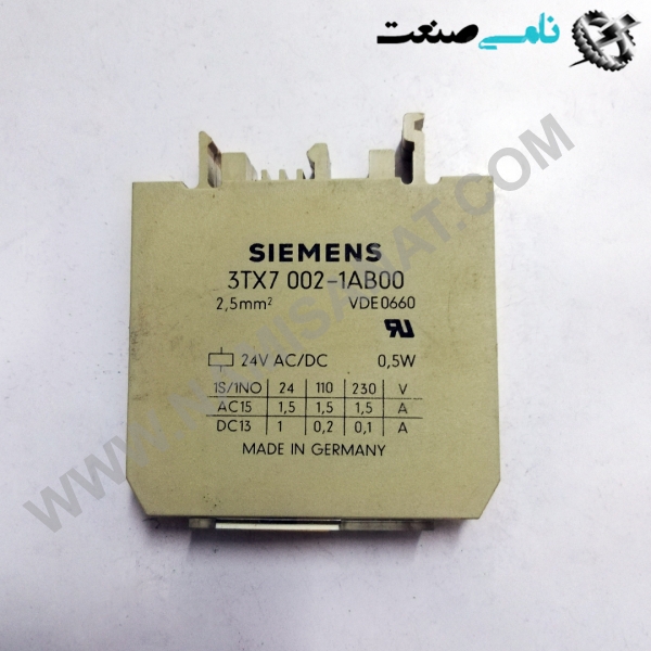 3TX7002-1AB00, واردات قطعات ,PEPERL FUCHS نامی صنعت,تجهیزات صنعتی,نمایندگی فروش سایر برند ها,نمایندگی فوش ایر برند های ABB,NAMISANAT,IFM,پترو شیمی ,فولاد,شرکت بازرگانی,نامی ,صنعت, سسایر سیستم ها,سیستم ها ,وکانکتور,مانیتور  ind.electronics,الکترونیک صنعتی,Encoders MEASUREMENT ,&INSTRUMENT,اندازه گیری و ابزار دقیق ind.power,برق صنعتی , Induction welding,,جوش القایی, hydraulic-pneumatic,,هیدرولیک 3TX7002-1AB00,3TX7002-1AB0,3TX7002-1AB,3TX7002-1A,3TX7002-1,3TX7002-,3TX7002,3TX700,3TX70,3TX7,3TX,3T SIEMENS SWITCH,DISCONNECTOR,SENTRON,IND.POWER,NAMISANAT.CO,OTHER SWITCH,GERMANY,CIRCUIT,CONTACTOR,SOLID-STATE,SIRIUS,TIME RELAY,OTHER RELAYS,https:,,namisanat.com,eng,,TERMINAL زیمنس,آلمانی,سوییچ,برق صنعتی,کلید,کنتاکتور,رله,,سایر رله,ترمینال,سایر سوییچ,