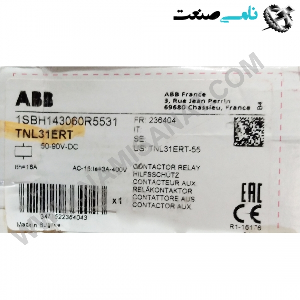 1SBH143060R5531/TNL31ERT, واردات قطعات ,PEPERL FUCHS نامی صنعت,تجهیزات صنعتی,نمایندگی فروش سایر برند ها,نمایندگی فوش ایر برند های ABB,NAMISANAT,IFM,پترو شیمی ,فولاد,شرکت بازرگانی,نامی ,صنعت, سسایر سیستم ها,سیستم ها ,وکانکتور,مانیتور  ind.electronics,الکترونیک صنعتی,Encoders MEASUREMENT ,&INSTRUMENT,اندازه گیری و ابزار دقیق ind.power,برق صنعتی , Induction welding,,جوش القایی, hydraulic-pneumatic,,هیدرولیک  1SBH143060R5531,TNL31ERT,1SBH143060R5531,TNL31ER,1SBH143060R5531,TNL31E,1SBH143060R5531,TNL31,1SBH143060R5531,TNL3,1SBH143060R5531,TNL,1SBH143060R5531,TN,1SBH143060R5531,T,1SBH143060R5531,1SBH143060R5531,1SBH143060R553,1SBH143060R55,1SBH143060R5,1SBH143060R,1SBH143060,1SBH14306,1SBH1430,1SBH143,1SBH14,1SBH1,1SBH,1SB ABB,CONTACTOR,CONNECTOR,SOCKET,IND.POWER,BIMETAL,thermal overload relay,NAMISANAT.CO,https:,,www.namisanat.com,per,,Contactor Relay ای بی بی,کنتاکتور,کنتاکتور ای بی بی,کانکتور,سوکت,برق صنعتی,بی متال,رله کنتاکتور,رله اضافه بار حرارتی,