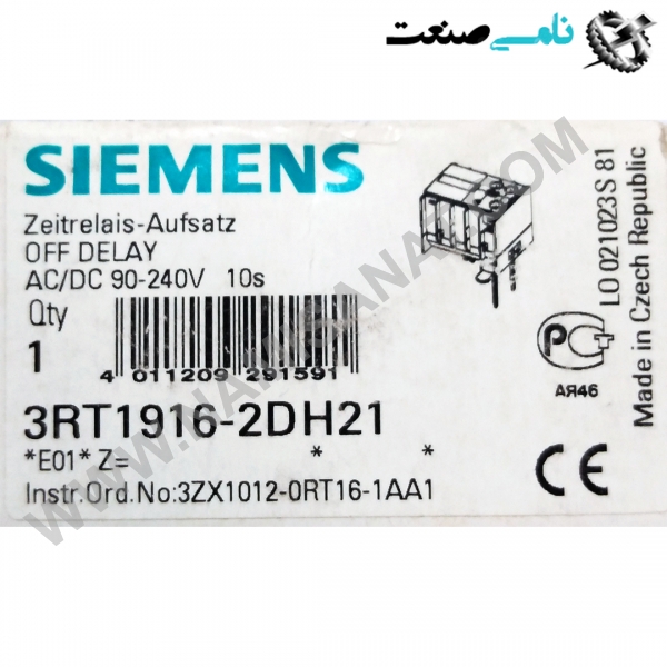 3RT1916-2DH21, واردات قطعات ,PEPERL FUCHS نامی صنعت,تجهیزات صنعتی,نمایندگی فروش سایر برند ها,نمایندگی فوش ایر برند های ABB,NAMISANAT,IFM,پترو شیمی ,فولاد,شرکت بازرگانی,نامی ,صنعت, سسایر سیستم ها,سیستم ها ,وکانکتور,مانیتور  ind.electronics,الکترونیک صنعتی,Encoders MEASUREMENT ,&INSTRUMENT,اندازه گیری و ابزار دقیق ind.power,برق صنعتی , Induction welding,,جوش القایی, hydraulic-pneumatic,,هیدرولیک  3RT1916-2DH213RT1916-2DH2,3RT1916-2DH,3RT1916-2D,3RT1916-2,3RT1916-,3RT1916,3RT191,3RT19,3RT1,3RT SIEMENS,CONTACTOR,CONNECTOR,SOCKET,IND.POWER,BIMETAL,thermal overload relay,NAMISANAT.CO,https:,,www.namisanat.com,per,,Contactor Relay,Block Contactor,AX09-30-01-80 220-230V50Hz,230-240V60Hz Contactor,Acessórios para Mini Contatores,Auxiliary Contact,Thermal Overload Relay, Electronic Overload Relay,CONNECTOR SOR-UVR L=1MT S3-S4-S5- S6 P,W,OTHER CONNECTORS,Contactor relay and power contactor,Auxiliary switch,MOUNTING BLOCK DIN EN 50005, 4-POLE,2NO+2NC,front-side auxiliary switch, 1 NO contact, screw terminal, for contactors 3RT1,SUPER SUPPRESSOR زیمنس ,کنتاکتور,کنتاکتور زیمنس ,لوازم جانبی برای مینی کانکتور,کانکتور,,کانکتور زیمنس,سوکت,برق صنعتی,تماس کمکی,سوییچ کمکی,رله کنتاکتور و کنتاکتور برق ,سایر کانکتور ها,بی متال,رله اضافه بار الکترونیکی,رله کنتاکتور,رله اضافه بار حرارتی,