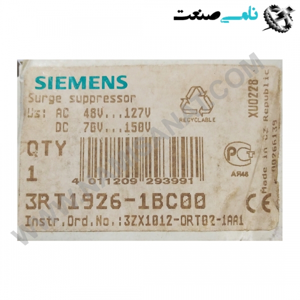 3RT1926-1BC00, واردات قطعات ,PEPERL FUCHS نامی صنعت,تجهیزات صنعتی,نمایندگی فروش سایر برند ها,نمایندگی فوش ایر برند های ABB,NAMISANAT,IFM,پترو شیمی ,فولاد,شرکت بازرگانی,نامی ,صنعت, سسایر سیستم ها,سیستم ها ,وکانکتور,مانیتور  ind.electronics,الکترونیک صنعتی,Encoders MEASUREMENT ,&INSTRUMENT,اندازه گیری و ابزار دقیق ind.power,برق صنعتی , Induction welding,,جوش القایی, hydraulic-pneumatic,,هیدرولیک  3RT1926-1BC00,3RT1926-1BC0,3RT1926-1BC,3RT1926-1B,3RT1926-1,3RT1926-,3RT1926,3RT192,3RT19,3RT1,3RT SIEMENS,CONTACTOR,CONNECTOR,SOCKET,IND.POWER,BIMETAL,thermal overload relay,NAMISANAT.CO,https:,,www.namisanat.com,per,,Contactor Relay,Block Contactor,AX09-30-01-80 220-230V50Hz,230-240V60Hz Contactor,Acessórios para Mini Contatores,Auxiliary Contact,Thermal Overload Relay, Electronic Overload Relay,CONNECTOR SOR-UVR L=1MT S3-S4-S5- S6 P,W,OTHER CONNECTORS,Contactor relay and power contactor,Auxiliary switch,MOUNTING BLOCK DIN EN 50005, 4-POLE,2NO+2NC,front-side auxiliary switch, 1 NO contact, screw terminal, for contactors 3RT1,SUPER SUPPRESSOR زیمنس ,کنتاکتور,کنتاکتور زیمنس ,لوازم جانبی برای مینی کانکتور,کانکتور,,کانکتور زیمنس,سوکت,برق صنعتی,تماس کمکی,سوییچ کمکی,رله کنتاکتور و کنتاکتور برق ,سایر کانکتور ها,بی متال,رله اضافه بار الکترونیکی,رله کنتاکتور,رله اضافه بار حرارتی,