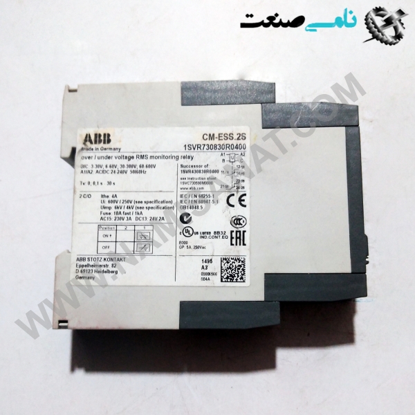 1SVR730830R0400/CM-ESS.2S, واردات قطعات ,PEPERL FUCHS نامی صنعت,تجهیزات صنعتی,نمایندگی فروش سایر برند ها,نمایندگی فوش ایر برند های ABB,NAMISANAT,IFM,پترو شیمی ,فولاد,شرکت بازرگانی,نامی ,صنعت, سسایر سیستم ها,سیستم ها ,وکانکتور,مانیتور  ind.electronics,الکترونیک صنعتی,Encoders MEASUREMENT ,&INSTRUMENT,اندازه گیری و ابزار دقیق ind.power,برق صنعتی , Induction welding,,جوش القایی, hydraulic-pneumatic,,هیدرولیک  1SVR730830R0400,CM-ESS.2S,1SVR730830R0400,CM-ESS.2,1SVR730830R0400,CM-ESS.,1SVR730830R0400,CM-ESS,1SVR730830R0400,CM-ES,1SVR730830R0400,CM-E,1SVR730830R0400,CM-,1SVR730830R0400,CM,1SVR730830R0400,C,1SVR730830R0400,,1SVR730830R0400,1SVR730830R040,1SVR730830R04,1SVR730830R0,1SVR730830R,1SVR730830,1SVR73083,1SVR7308,1SVR730,1SVR73,1SVR7,1SVR,1SV ABB,RELAY,IND.POWER,OTHER RELAY,RELAY MONITORING,NAMISANAT.CO,https:,,www.namisanat.com,per,,CT-ARE Time relay, true OFF-delay,Three-phase monitoring relay ,Electronic Relays and Controls,Time relay, multifunction,PHASE SEQUENCE,Industrial relays,Industrial Relays and Sockets,miniature industrial relays,Interface Relays and Optocouplers,Pluggable interface relay,Manual Motor Starters ای بی بی,رله ای بی بی,برق صنعتی,سایررله ها,رله و سوکت صنعتی,رله مانیتورینگ سه فاز,رله های صنعتی,رله زمان,رله ها و کنترل های الکترونیکی,استارت موتور دستی,رله رابط قابل اتصال ,رله های رابط و اپتوکوپلرها ,رله های صنعتی مینیاتوری,توالی فاز,رله مانیتورینگ