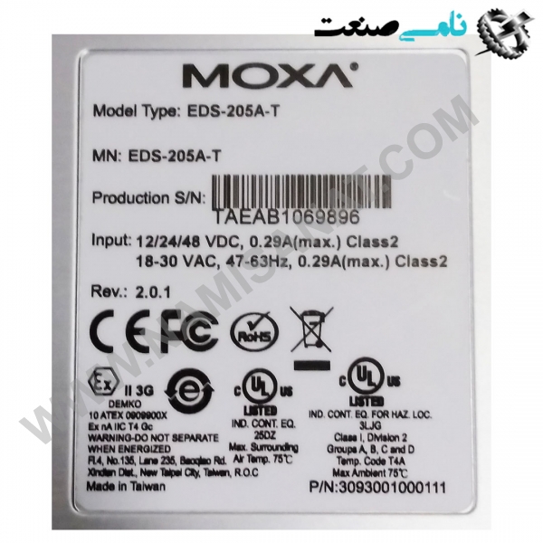 EDS-205A-T, واردات قطعات ,PEPERL FUCHS نامی صنعت,تجهیزات صنعتی,نمایندگی فروش سایر برند ها,نمایندگی فوش ایر برند های ABB,NAMISANAT,IFM,پترو شیمی ,فولاد,شرکت بازرگانی,نامی ,صنعت, سسایر سیستم ها,سیستم ها ,وکانکتور,مانیتور  ind.electronics,الکترونیک صنعتی,Encoders MEASUREMENT ,&INSTRUMENT,اندازه گیری و ابزار دقیق ind.power,برق صنعتی , Induction welding,,جوش القایی, hydraulic-pneumatic,,هیدرولیک  EDS-205A-T,EDS-205A-,EDS-205A,EDS-205,EDS-20,EDS-2,EDS-,EDS MOXA,MODULE,OTHER MODULES,IND.AUTOMATION,NAMISANAT.CO,https:,,www.namisanat.com,per, موکسا,ماژول,اتوماسیون صنعتی,سایر ماژول ها,ماژول موکسا