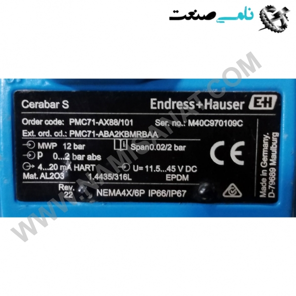 PMC71-AX88/101, واردات قطعات ,PEPERL FUCHS نامی صنعت,تجهیزات صنعتی,نمایندگی فروش سایر برند ها,نمایندگی فوش ایر برند های ABB,NAMISANAT,IFM,پترو شیمی ,فولاد,شرکت بازرگانی,نامی ,صنعت, سسایر سیستم ها,سیستم ها ,وکانکتور,مانیتور  ind.electronics,الکترونیک صنعتی,Encoders MEASUREMENT ,&INSTRUMENT,اندازه گیری و ابزار دقیق ind.power,برق صنعتی , Induction welding,,جوش القایی, hydraulic-pneumatic,,هیدرولیک  PMC71-AX88,101,PMC71-AX88,10,PMC71-AX88,1,PMC71-AX88,PMC71-AX8,PMC71-AX,PMC71-A,PMC71,PMC7,PMC7,PMC PMC71-AMA1P1YYAAA,ENDRESS+HAUSER, ENDRESS ENDRESS+HAUSER,MEASURING INSTRUMENT,Technical ,Hydrostatic level,level measurement,Process pressure measurement,Pressure transmitter with ceramic and metal sensors   NAMISANAT.CO,https:,,www.namisanat.com,per, اندرس هاوزر-خریداندرس هاوزر-خریداندرس,ترنسمیتراندرس هاوزر,محصولات اندرس  هاوزر,سطح سنج هیدرواستاتیک اندرس,سطح سنج اندرس هاوزر,اندازه گیری و ابزار دقیق,ترانسمیتر فشار با سرامیک و سنسورهای فلزی   در سطح سنج هیدرواستاتیک، مبنای اندازه گیری، اندازه گیری فشار است. این روش، مشابه روش فشار تفاضلی است. با این تفاوت که در اینجا، مخزن تحت فشار نیست و فقط با محاسبه فشار در کف مخزن، می‌توان ارتفاع را به دست آورد. در سطح سنج هیدرواستاتیک در یکی از ساده‌ترین روش‌ها می‌توان یک ترانسمیتر فشار ساده را روی فلنجی در بدنه و نزدیک به کف مخزن نصب کرد به طوری که سنسور آن، در تماس با مایع قرار گیرد. در شیوه‌ای دیگر، که در شکل زیر نشان داده شده است، سنسور فشار به کمک کابلی از بالا به داخل مخزن فرستاده می‌شود. در این حالت، سنسور در نزدیکی کف مخزن قرار می‌گیرد و بدنه سنسور به بدنه  مقادیر فشار نسبی و مطلق را در شکل مشاهده می‌کنید. با توجه به رابطه کلیدی P=ρgHP=ρgH، دقت محاسبه ارتفاع به میزان زیادی به دقیق بودن چگالی ماده وابسته است چرا که تغییرات نسبتاً زیاد دما باعث تغییر در چگالی سیال می شود. به همین دلیل در همه این دستگاه ها از جمله اندازه گیرهای هیدرواستاتیکی،از جبران ساز دما نیز استفاده می شود. متدوال ترین ترانسدیوسر این وسایل از نوع پیزو الکتریک می باشد. در سطح سنج هیدرواستاتیک، ترانسمیتر در بیرون و با فاصله از مخزن نصب شده و مقدار فشار یا ارتفاع به صورت یک سیگنال جریان  4 تا 20mA به اتاق کنترل ارسال می‌شود.  ترانسمیتر دیجیتال فشار برای اندازه گیری سطح ، حجم و جرم مایعات ، همچنین اندازه گیری فشار مایعات و گازها کاربرد در اندازه گیری فشار در لوله ها و محفظه ها دارای گواهی نامه های حفاظتی بین المللی سنسور سطح سنج هیدرواستاتیک چگونه کار می کند؟  در سطح سنج هیدرواستاتیک، فشاری که سیال داخل مخزن بوجود می آورد، محاسبه می شود و بر اساس آن با فرمول خاصی، ارتفاع اندازه گیری می شود.  این کار به دو روش انجام می شود:  روش اول: یک ترانسمیتر فشار در نزدیکی کف مخازن به وسیله فلنج وصل می شود که مایع مستقیماً با آن تماس خواهد داشت. فشاری که با اضافه شدن مایع در مخزن، به این ترانسمیتر وارد میشود محاسبه شده و سیگنال آن توسط ترانسمیتر ارسال شده و طبق فرمول خاصی، ارتفاع محاسبه می شود.  روش دوم: در این روش ترانسمیتر، توسط یک کابل داخل مخزن فرستاده شده و توسط فلنج در نزدیکی کف مخزن و روی بدنه آن نصب میشود. و ادامه کار همانند روش قبل است.  فرمول محاسبه ارتفاع در این نوع اندازه گیری سطح، به صورت زیر است:  P=ρgH  همانگونه که میدانید، ρ علامت چگالی می باشد، و در این فرمول مشخص میشود که فشار به دست آمده، رابطه مستقیمی با چگالی دارد و به آن وابسته است. چگالی از کمیت هایی است که با تغییرات دمایی، تغییر میکند. برای ثابت کردن چگالی در این روش، بهتر است از جبران کننده دما استفاده کرد.  برای این کار از ترانسدیوسر درجه حرارت باید استفاده شود. این ترانسدیوسر باید از نوع پیزوالکتریک باشد.  چرا بهتر است از سنسور سطح سنج هیدرواستاتیک استفاده کرد؟  سنسور سطح سنج هیدرواستاتیک،به دلایلی که در ذیل به آن اشاره کرده ایم، در میان صنایع مختلف کاربرد دارد:  نصب و راه اندازی این سطح سنج ساده و بدون پیچیدگی است. خروجی آن استاندارد می باشد. برای اندازه گیری سطح مایعاتی که دارای نوسان و تلاطم هستند، مناسب است. برای فضاهای محدود همچون چاه ها، مناسب می باشد در مخازنی که قابل اشتعال هستند، میتوان استفاده کرد. ترانسمیتر فشارر اندرس هاوزر با بالاترین سطح عملکرد با سلول Contite برای اندازه گیری سطح هیدرواستاتیک فشار مورد استفاده قرار می گیرد.  ترانسمیتر فشار اندرس هاوزر Deltapilot FMB70 با سلول اندازه گیری Contite مقاوم در برابر میعانات و با دو محفظه به طور معمول در فرآیند و برنامه های بهداشتی استفاده می شود. این محصول برای اندازه گیری سطح در محیطهای مایع  مانند خمیر در ظروف باز یا بسته ساخته شده و تحت تأثیر تشکیل فوم یا کف نیز ممکن نیست قرار بگیرد. ماژول یکپارچه داده HistoROM , M-DAT مدیریت فرآیند و پارامترهای اندازه گیری شده ی ترانسمیتر فشار را آسان می کند. مطابق با استاندارد IEC 61508 برای استفاده در سیستم های ایمنی SIL3 طراحی شده است.  ویژگی های محدود کننده سطح سنج هیدرواستاتیک کدامند؟  سنسور سطح سنج هیدرواستاتیک، علاوه بر مزیت هایی که دارد، یک سری محدودیت هایی نیز برای مصرف کننده ایجاد می کند، که بهتر است قبل از تهیه این دستگاه به آنها اشراف داشته باشید تا انتخاب معقول تری داشته باشید. در ذیل به بررسی آن ها خواهیم پرداخت:  وابسته بودن به چگالی؛ همان گونه که قبلاً اشاره کردیم این دستگاه برای به دست آوردن ارتفاع و سطح سیال، به چگالی وابسته است. برای حل این مشکل میتوانید به روشی که در قسمت قبل تر به آن اشاره کردیم، اقدام نمایید. حساسیت به رسوب: از مواردی که باعث ایجاد خطا در اندازه گیری سطح سنج هیدرواستاتیک می شود، رسوب، لجن و کثیفی های ایجاد شده در کف مخازن است. به این دلیل که ترانسمیتر این دستگاه در کف مخازن نصب می گردد، کثیفی های ته نشین شده نیز باعث ایجاد فشار کاذب روی ترانسمیتر شده و خطا ایجاد میشود.  مزایای استفاده ترانسمیتر فشار اندرس هاوزر  قابلیت تولید مجدد بسیار خوب و ثبات طولانی مدت در اندازه گیری حداکثر ایمنی هیسترزیستی توسط سلول اندازه گیری مقاوم در برابر میعانات فراهم می شود. دقت مرجع بالا تا 0.075٪ مورد استفاده برای نظارت بر سطح فرآیند و فشار در مناطقی تا SIL3، دارای گواهینامه مطابق با استاندارد IEC 61508 توسط TÜV SÜD سطح بالایی از ایمنی هنگام کار به لطف نظارت بر عملکرد از سلول اندازه گیری تا برد های الکترونیکی تعویض آسان برد های الکترونیکی با HistoROM® , M-DAT تضمین شده است. برای استفاده در صنایع آب آشامیدنیمخزن بسته می‌شود تا از حرکت و ارتعاش احتمالی جلوگیری شود