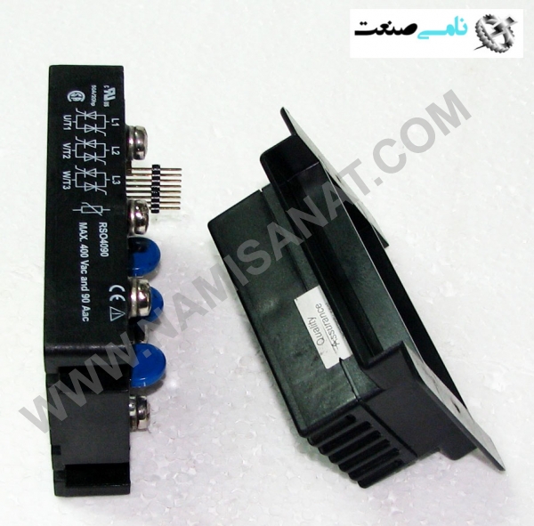 RSO4090, RSO4090,RSO409,RSO40,RSO4,RSO,RS,R,Motor Controllers 3-Phase Analog Power Controller Types RSC-AAM60/RSO ,Solid State Relay, Soft starting/stopping, Control module, ,نامی صنعت,تجهیزات صنعتی برق صنعتی,namisanat,نامی صنعت,تجهیزات صنعتی,نمایندگی فروش سایر برند ها,نمایندگی فوش ایر برند های ABB,IFM, Ind.automation,اتوماسیون صنعتی, Output module, Control input type, Multivoltage, Rated operational voltage, Rated operational current,Control and output modules for analogue, control of 3-phase induction motors or heaters, • Rated operational current: 3 x 10, 25, 50, 90, 110 AACrms, • Rated operational voltage: Up to 600 VACrms, • Supply voltage range: 10 to 32 VDC, • Control current range: 0 to 20 mA/4 to 20 mA, • LED-indication for line ON and load ON, • Varistor protection, • Approvals: CE, CCC, UL, CSA,RSO 2210 RSO 2225 RSO 2250 RSO 2290 RSO, 22110, 3 x 400 VAC RSO 4010 RSO 4025 RSO 4050 RSO 4090 RSO 40110, 3 x 480 VAC RSO 4810 RSO 4825 RSO 4850 RSO 4890 RSO 48110, 3 x 600 VAC RSO 6050 RSO 6090 RSO 60110,RSO ..10 RSO ..25 RSO ..50 RSO ..90 RSO ..110 IEC and CCC Rated Operational Current AC 51 16 Arms 25 Arms 50 Arms 90 Arms 110 Arms IEC and CCC rated operational current AC 53a 3 Arms 5 Arms 15 Arms 30 Arms 40 Arms Number of starts/hr @40˚C 7* 7* 7* 50* 50* Overload cycle according to EN/ IEC 60947-4-2 @ 40˚C 3A: AC53a: 3A: AC53a: 3A: AC53a: 3A: AC53a: 3A: AC53a:, 4 - 4:100 - 7* 4 - 4:100 - 7* 4 - 4: 100 - 7* 4 - 4:100 - 50* 4 - 4: 100 - 50*, Off-state leakage ,current ≤ 10 mArms ≤ 10 mArms ≤ 10 mArms ≤ 25 mArms ≤ 25 mArms, On-state voltage drop ≤ 1.6 Vrms ≤ 1.6 Vrms ≤ 1.6 Vrms ≤ 1.8 Vrms ≤ 1.8 Vrms, I, 2t for fusing t=10 ms ≤ 130 A2s ≤ 525 A2s ≤ 1800 A2s ≤ 6600 A2s ≤ 18000 A2s,