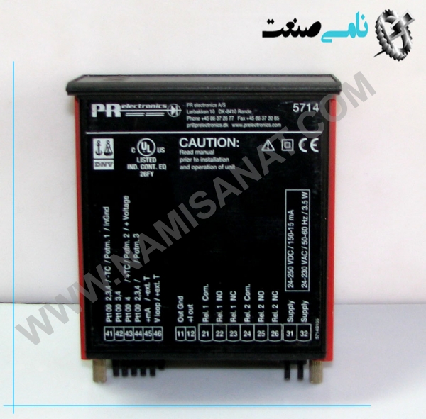 PR 5714, PR 5111,PR 511,PR 51,PR 5,PR ,P, ,نامی صنعت,تجهیزات صنعتی برق صنعتی,namisanat,نامی صنعت,تجهیزات صنعتی,نمایندگی فروش سایر برند ها,نمایندگی فوش ایر برند های ABB,IFM,ind.power,برق صنعتی ,Programmable from standard PC, Galvanic separation, optional Ex,رله , Trip amplifiers as option,PR 5714,PR 571,PR 57,PR 5,PR ,P,PR-5714,PR 5714,PR/5714, For DIN rail mounting, Universal voltage supply,5116B,5116,511,51,5,PR5116B,PR-5116B,, Input for RTD, TC, mV, Ohm, potentiometer, mA and V, , 2-wire supply > 16.5 V to Ex zone 0, ,Bipolar voltage input,2-wire programmable transmitter, 5131B,PR 522,PR 52,PR 5,PR ,PR,P,5420B,PR 5420B,PR-5420B – 2 channels,PR 5515PR 5515,PR 551,PR 5,PR,P,PR-5515,PR5515, – 5-port 3.75 kVAC galvanic isolation, – Output voltage > 18 V to I.S. area, – Active current loop detection,PR/5420B,PR5420B, – Universal supply by AC or DC, ,Input for RTD, TC, mV, linear resistance, mA, and V, , 3.75 kVAC galvanic isolation,– 2 channels - 2 or 4 outputs, , Dual output, , 5-port 3.75 kVAC galvanic isolation, ,Cable error detection ,Universal supply by AC or DC, – 4...20 mA loop output,PR 5131B,PR 5131,PR 513,PR 51,PR 5,PR,P, – 1- and 2-channel versions – ATEX Ex / I.S. version – DIN rail mounting,PR 5202B,PR 5202,PR 520,PR 52,PR 5,PR 52,PR ,P, ,Output for current, voltage and 2 relays, , Universal supply by AC or DC, Detachable terminals,PR- 5111,PR ,/5111,PR5111,PR ,511,PR ,51,PR ,5,PR ,P,PR-5114,PR/114,PR5114,Programmable, Transmitter,5115A,5115,511,51,5,PR5115A,PR-5115A,PR/5115A,Redundancy measurement with 2 input signals, ,Signal calculator with the four arithmetical operations, , Duplication of the input signal, , Input for RTD, Ohm, TC, mV, mA, and V ,Universal supply by AC or DC,PR 5225,PR 522,PR 52,PR 5,PR,P,
