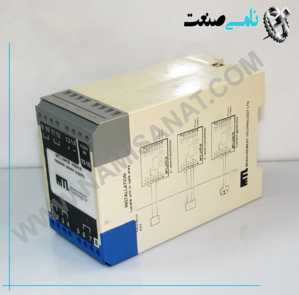 MTL 2441B, MTL 2441B,MTL 2441,MTL 244,MTL 24,MTL 2,MTL,MT,m,M, ,نامی صنعت,تجهیزات صنعتی برق صنعتی,namisanat,نامی صنعت,تجهیزات صنعتی,نمایندگی فروش سایر برند ها,نمایندگی فوش ایر برند های ABB,IFM,پترو شیمی ,فولاد,شرکت بازرگانی,Ind.automation,اتوماسیون صنعتی,Ind,automation,اتوماسیون ,صنعتی,MTL2441B 4/20mA REPEATER POWER,رله, SUPPLY,MTL2441B ,4/20mA, REPEATER, POWER, SUPPLY,The MTL2441B provides a floating dc supply for energising a 2- or 3- wire transmitter in a hazardous area and repeats the transmitter current in another floating circuit to drive a safe-area load. The unit can be used with all 2-wire transmitters certified as suitable for operation with safety barriers having a safety description of 28V, 300Ω. Other applications include repeating the current flowing in an existing barrier-protected loop to provide a fully isolated output with a high load handling capability and passing measurement or control signals (when used with an MTL2442B isolating driver) through a hazardous area separating two safe areas. The MTL2441B supersedes the MTL2441 but is designed for 240/120V ac supplies only. For a dc powered model choose the MTL5042 or MTL5045.,