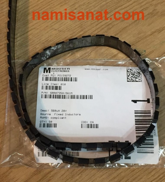 SRR0735A-561M, MOUSER , P0159272 , 010 , SRR0735A,FA2 , SRR0735A-561M, SRR073 , SRR0 , 560uH 20% , 560uH , FIXED INDUCTORS , COMPLIANT , 053014866 ,