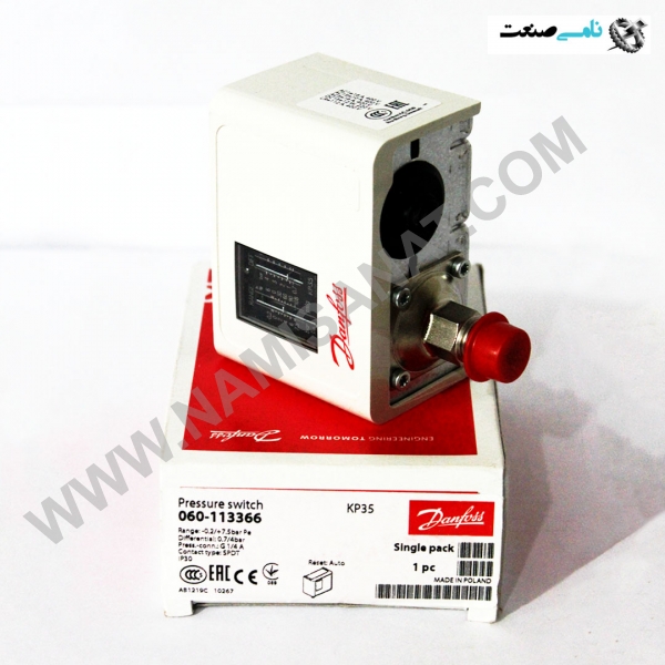 KP35, KP35,Pressure switch and thermostatTypes KP,thermostatTypes,switch,Pressureترموستات,کنترل,نظارت,سوئیچ های فشار,برق صنعتی,   